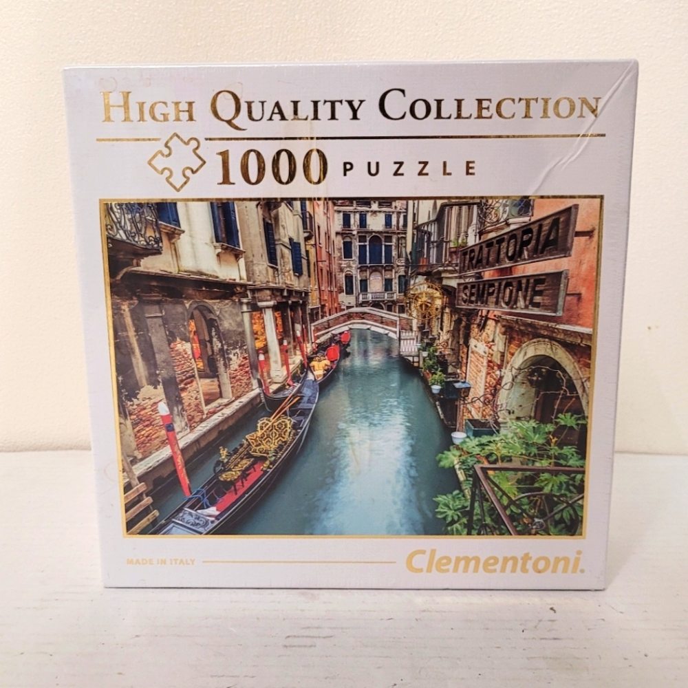 Nib! Clementoni High Quality 1000 Piece Puzzle Venice Canal Italy